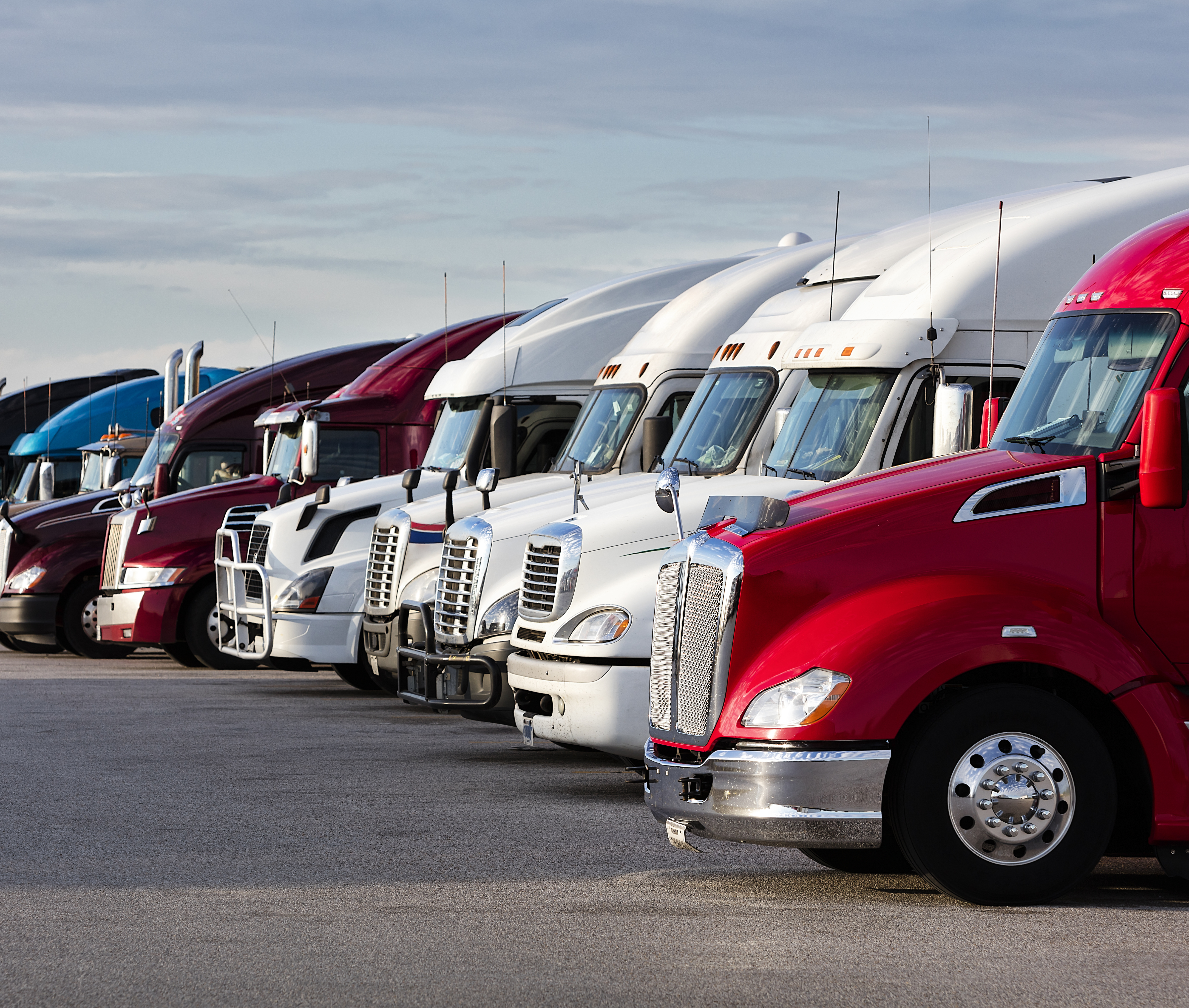 Row of Trucks